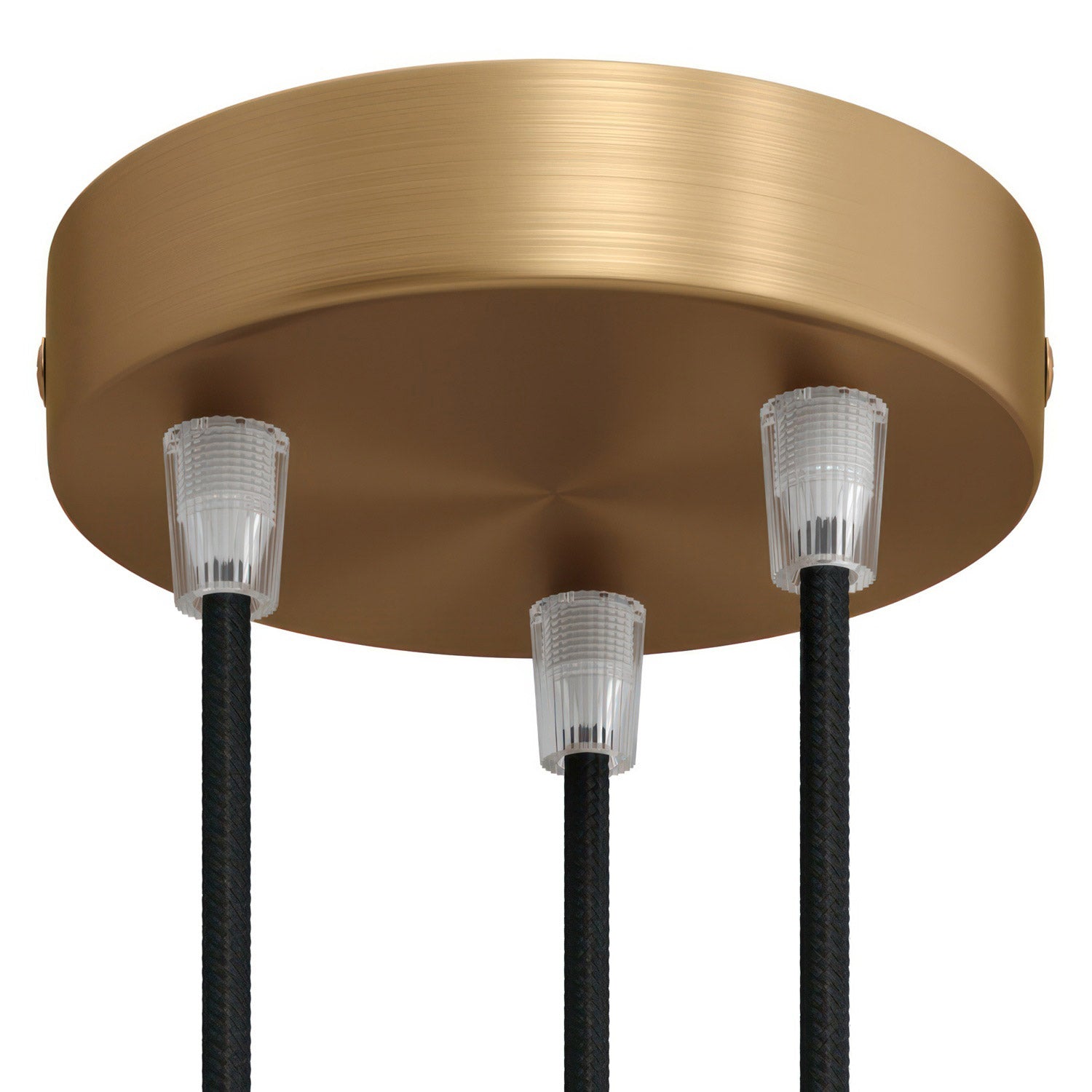 Válcový kovový stropní baldachýn průměr 120 mm, 3 otvory