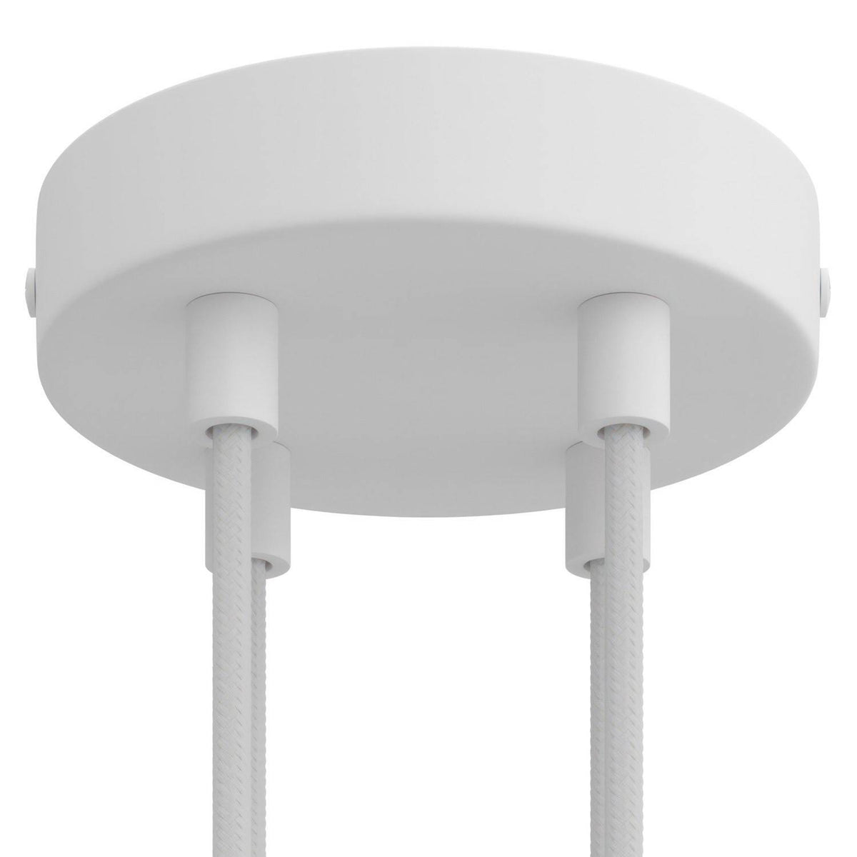 Válcový kovový stropní baldachýn průměr 120 mm, 4 otvory