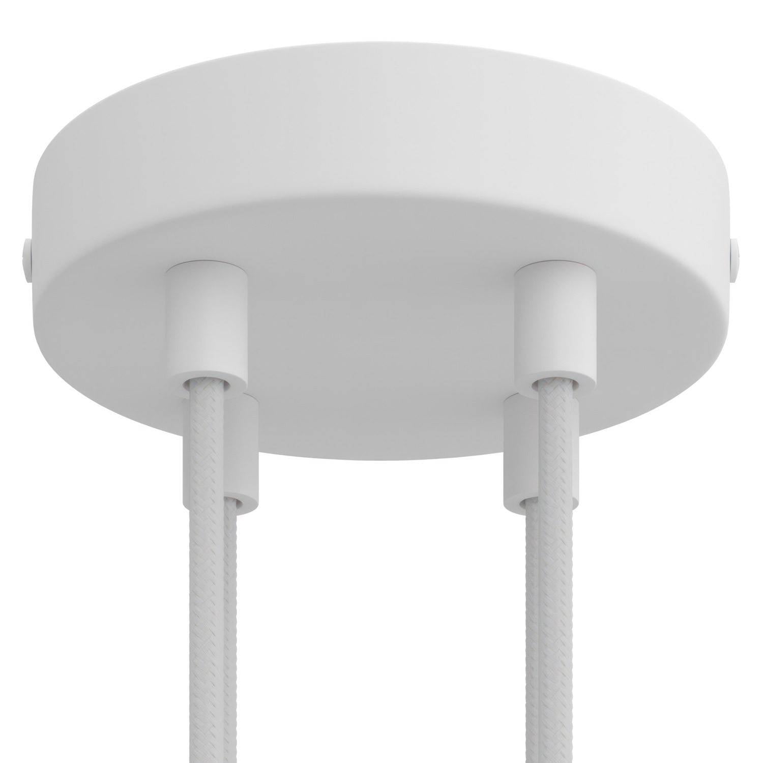 Válcový kovový stropní baldachýn průměr 120 mm, 4 otvory