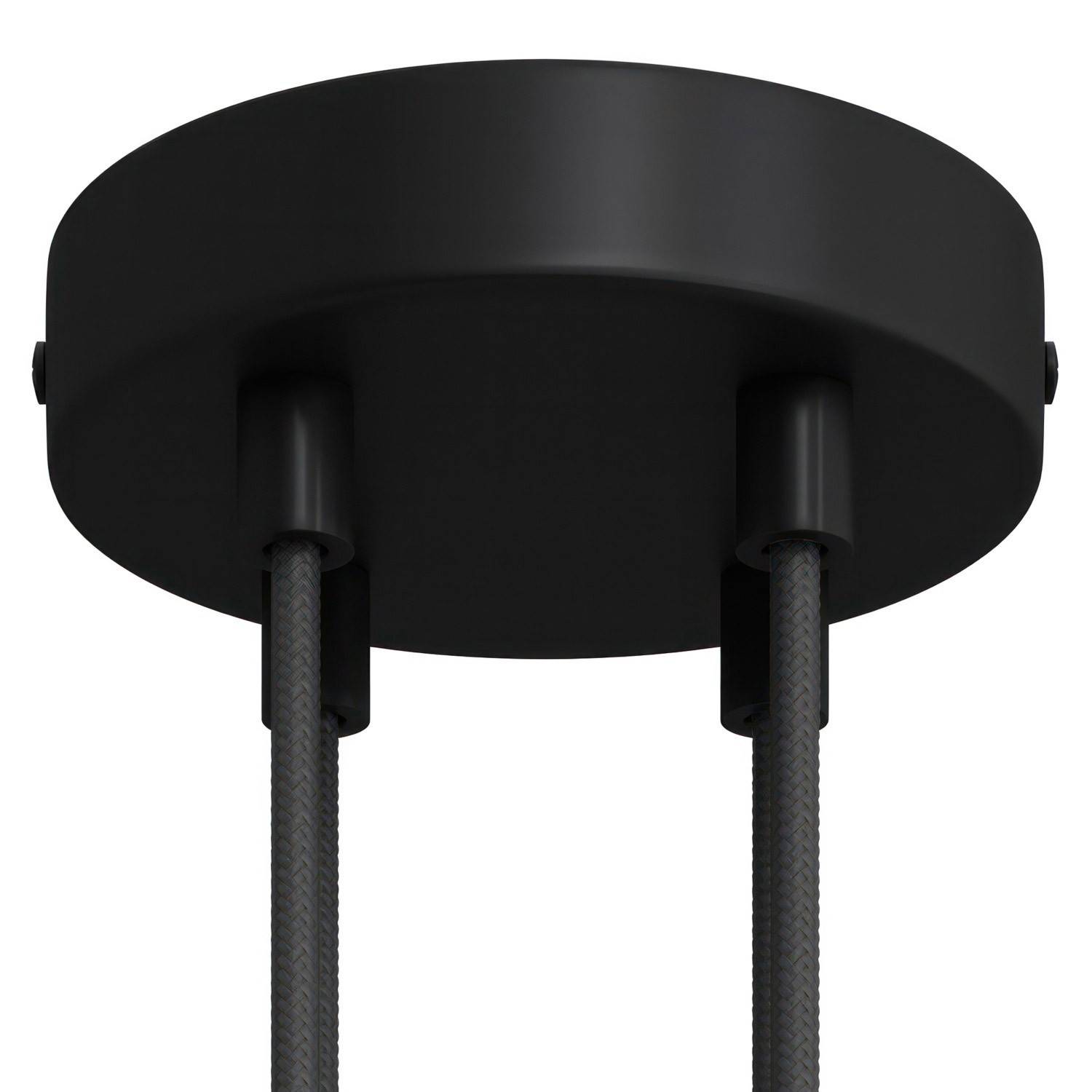 Válcový kovový stropní baldachýn průměr 120 mm, 4 otvory
