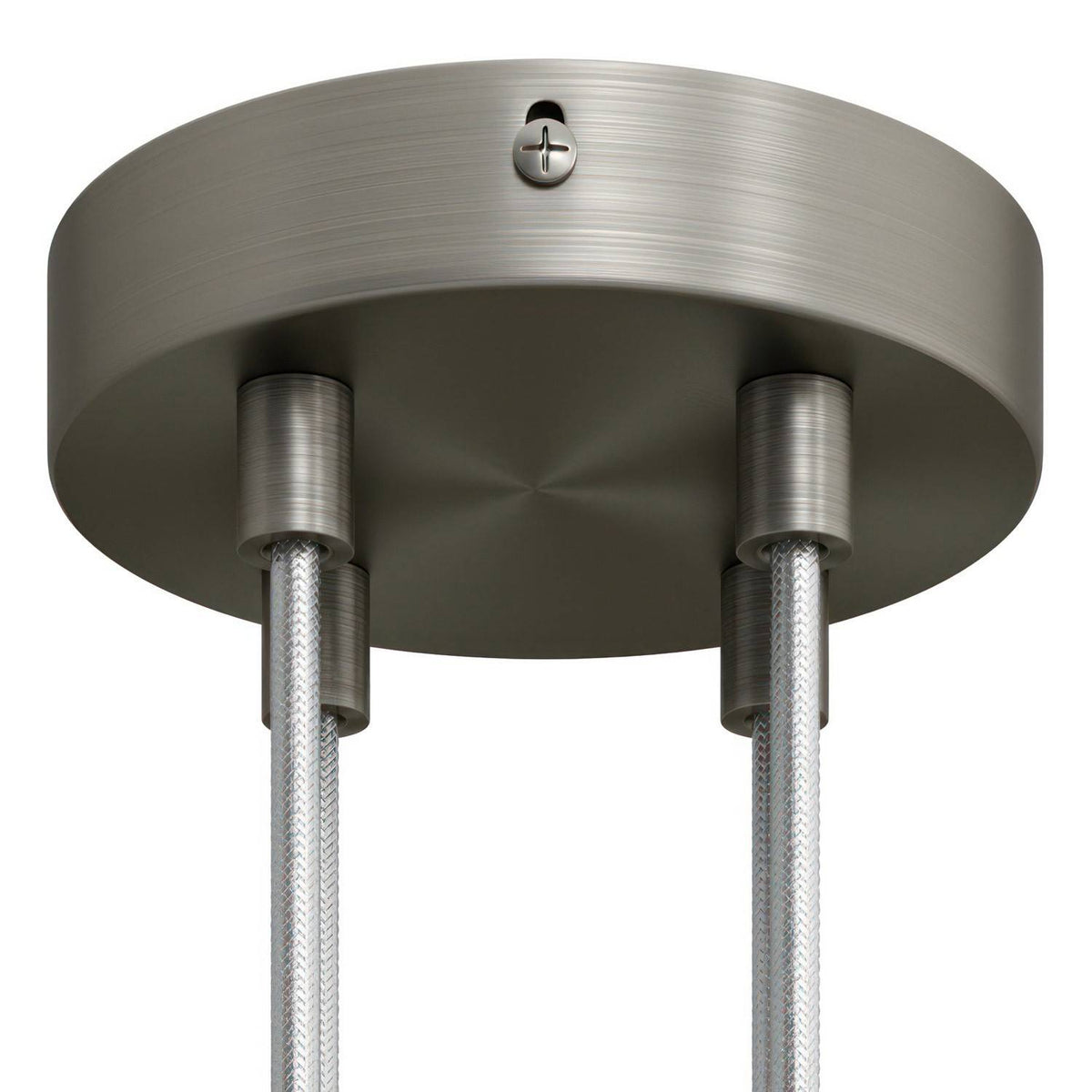 Válcový kovový stropní baldachýn průměr 120 mm, 4 otvory