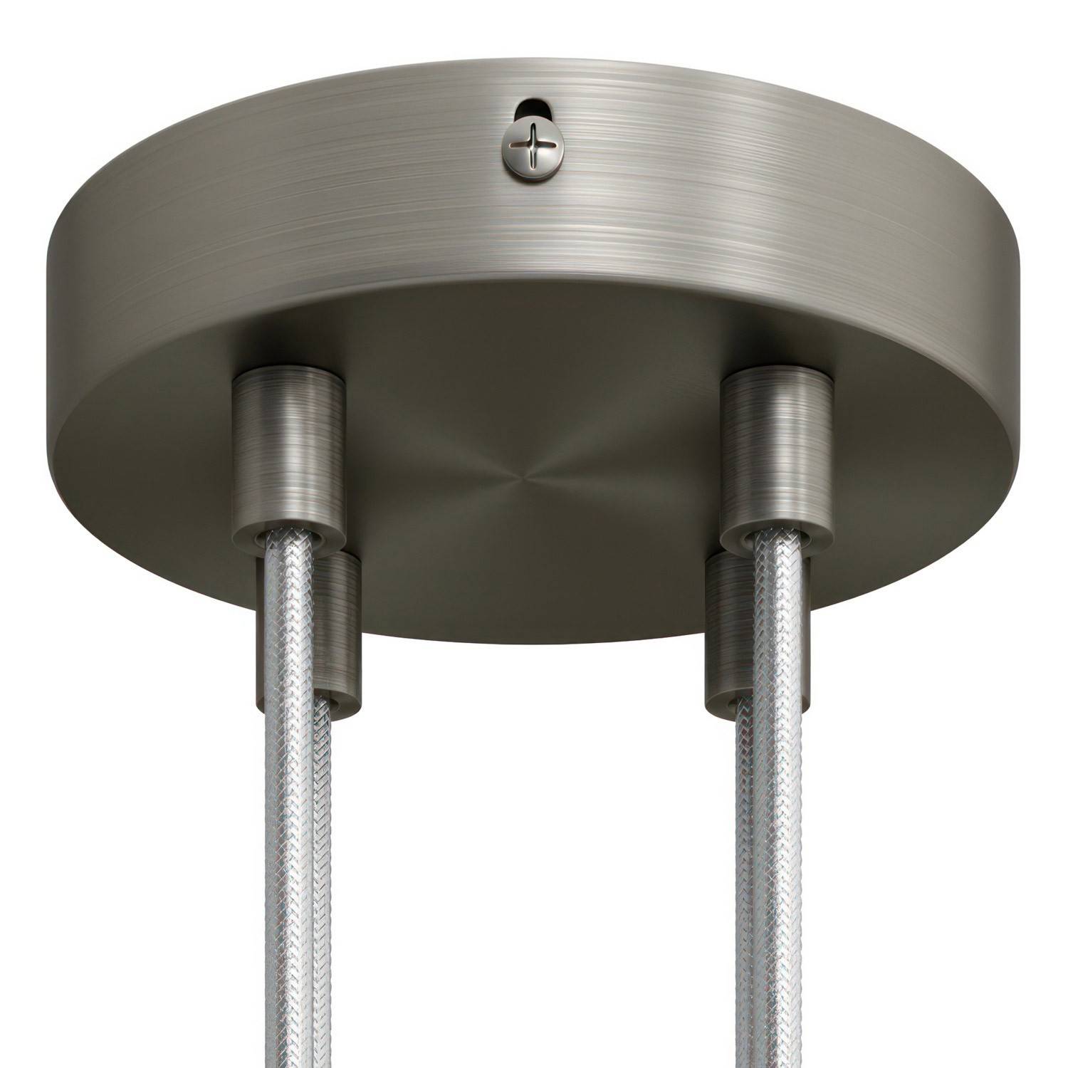 Válcový kovový stropní baldachýn průměr 120 mm, 4 otvory