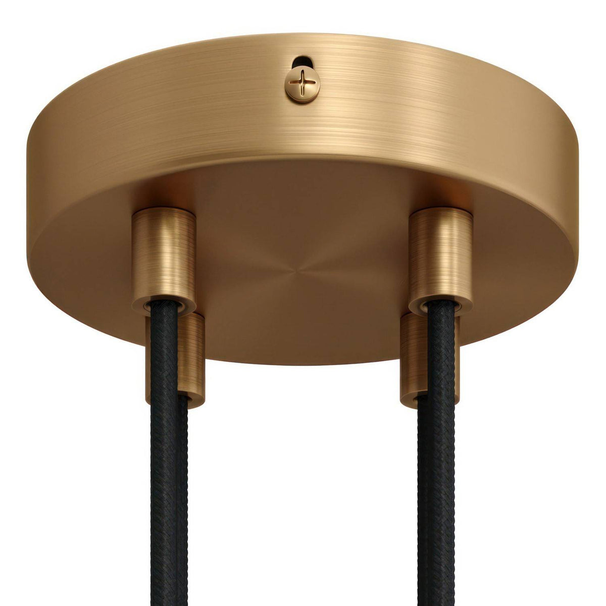 Válcový kovový stropní baldachýn průměr 120 mm, 4 otvory