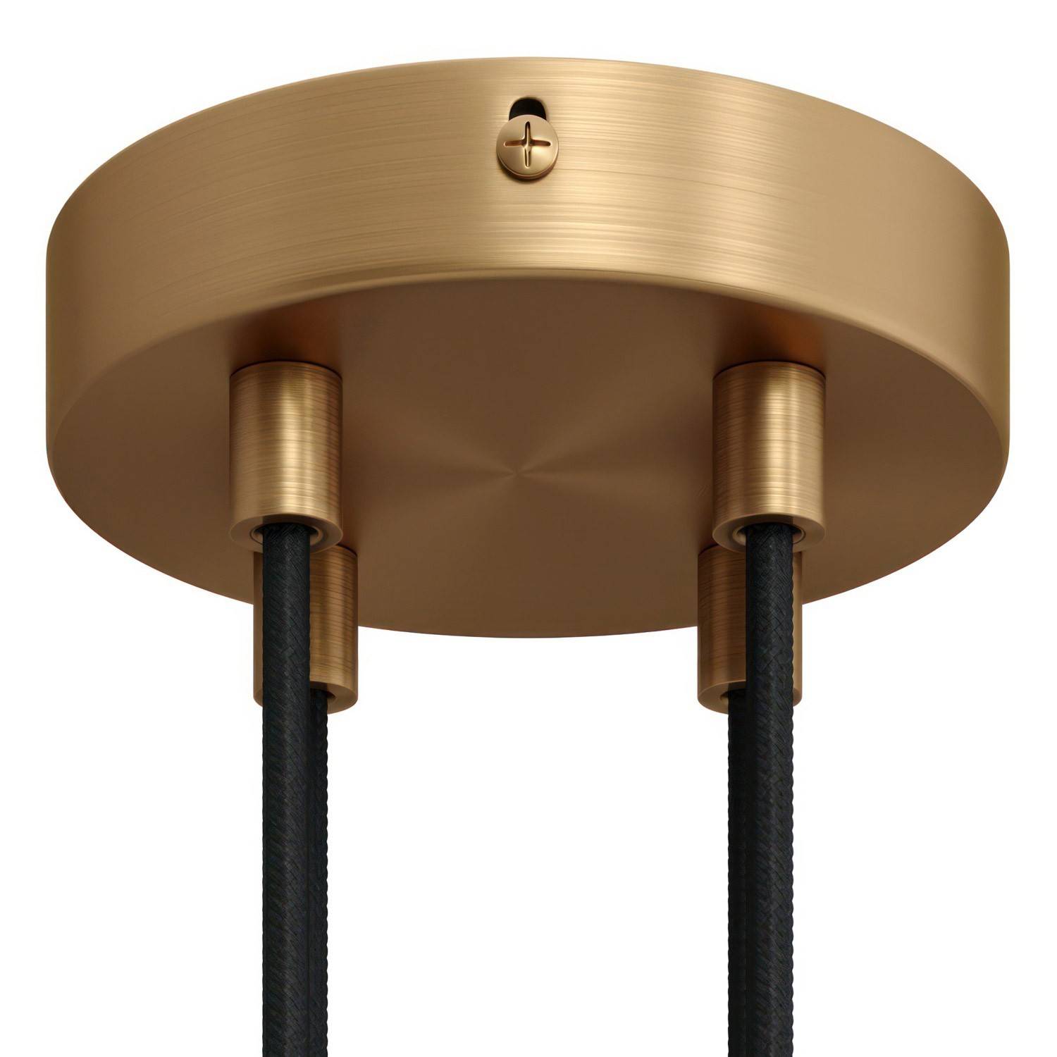 Válcový kovový stropní baldachýn průměr 120 mm, 4 otvory