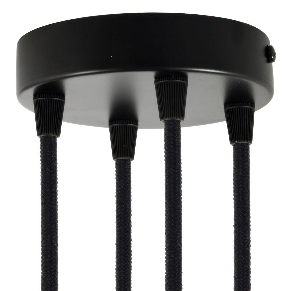 Válcový kovový stropní baldachýn průměr 120 mm, 4 otvory