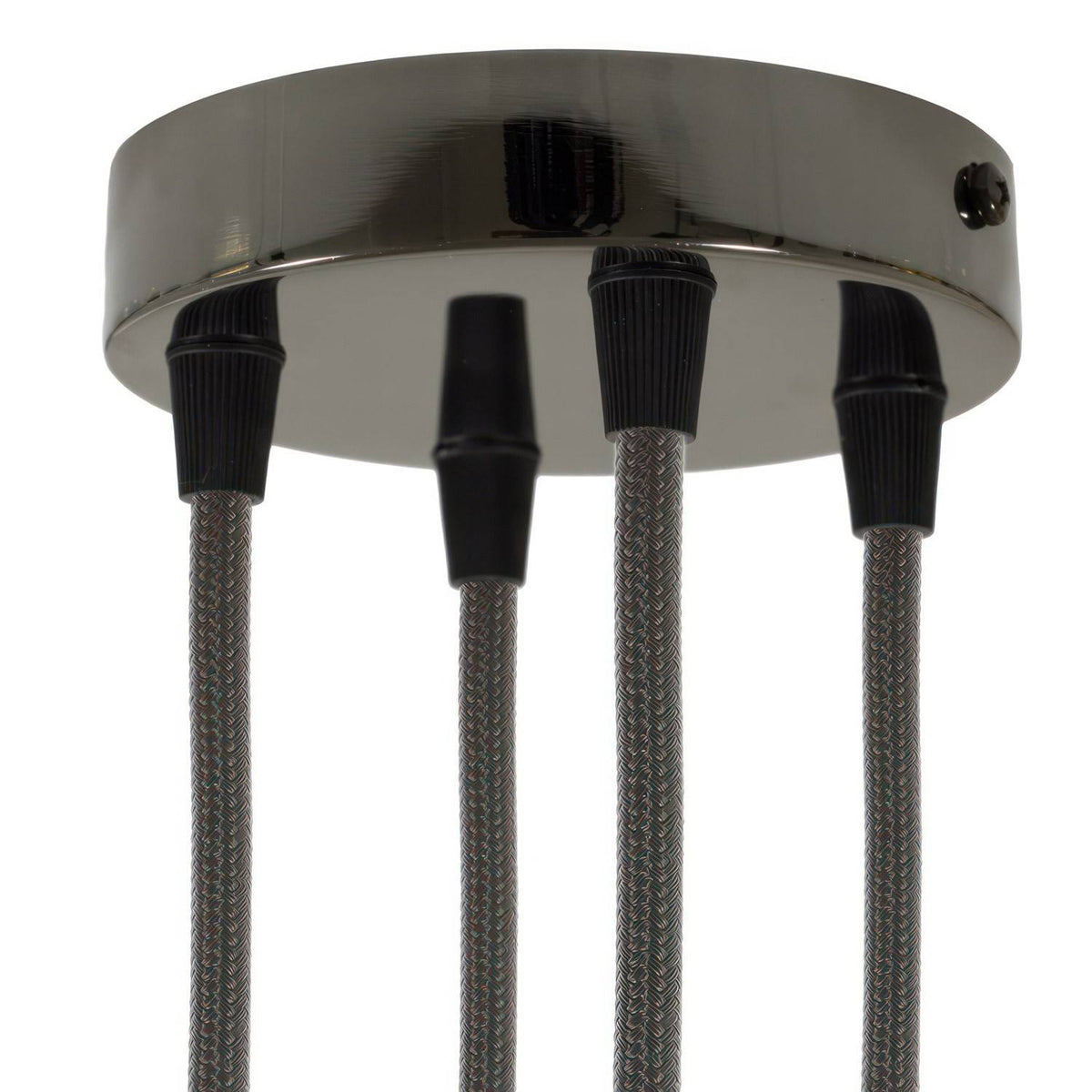 Válcový kovový stropní baldachýn průměr 120 mm, 4 otvory