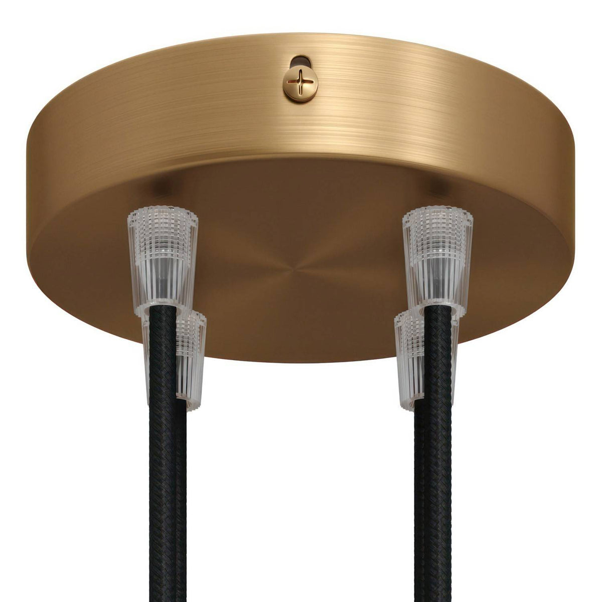 Válcový kovový stropní baldachýn průměr 120 mm, 4 otvory