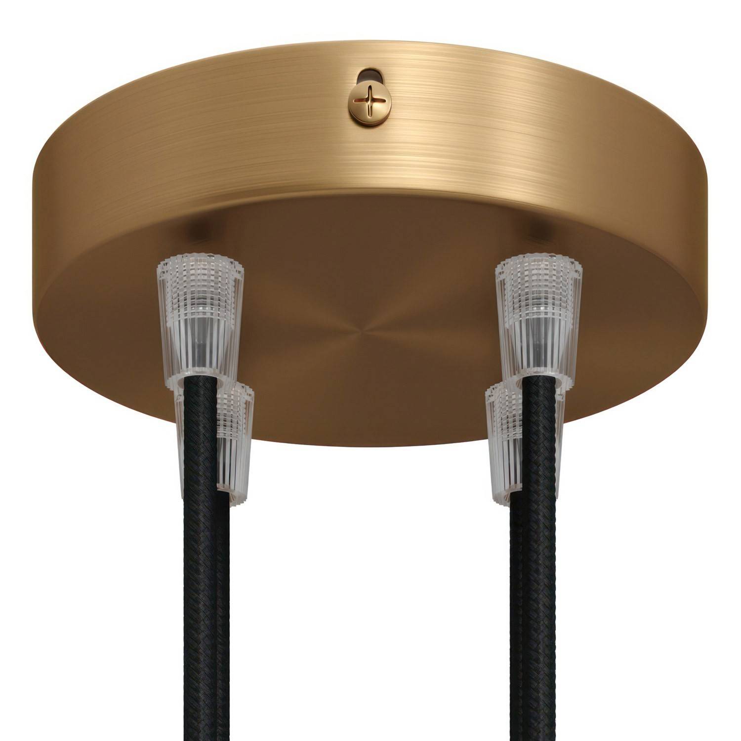 Válcový kovový stropní baldachýn průměr 120 mm, 4 otvory