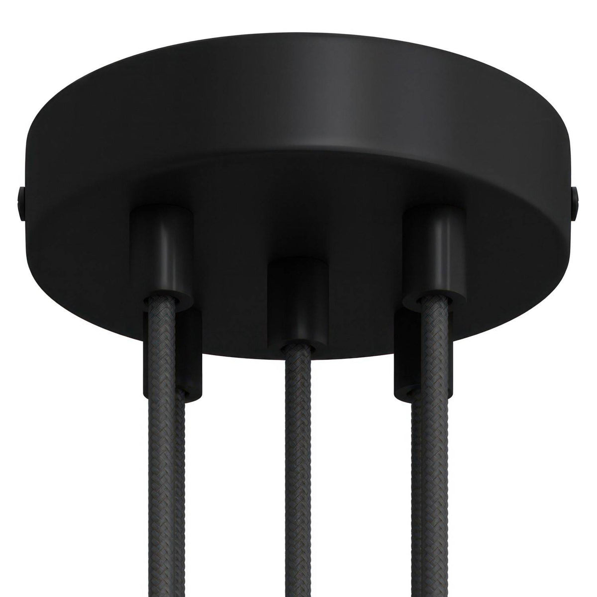 Válcový kovový stropní baldachýn průměr 120 mm, 5 otvorů