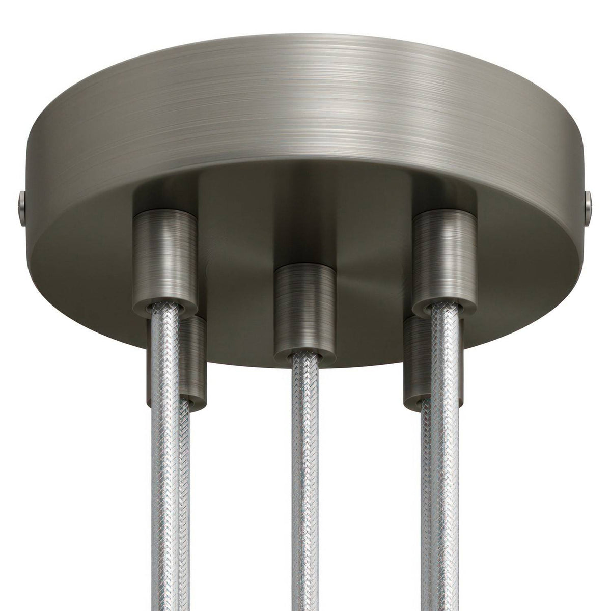 Válcový kovový stropní baldachýn průměr 120 mm, 5 otvorů