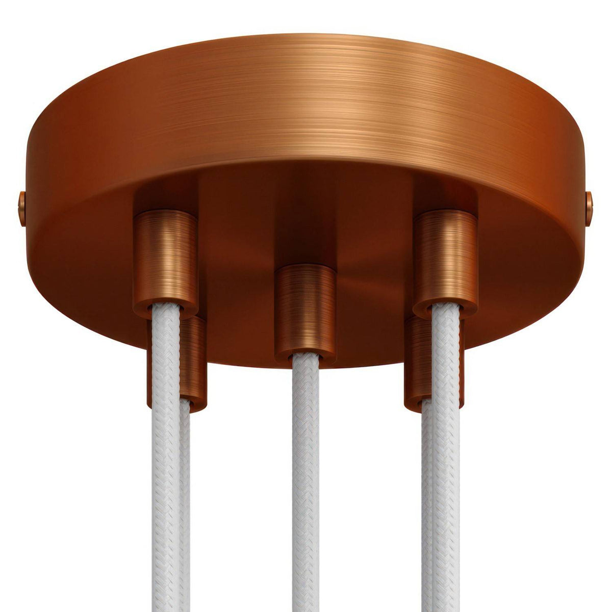 Válcový kovový stropní baldachýn průměr 120 mm, 5 otvorů
