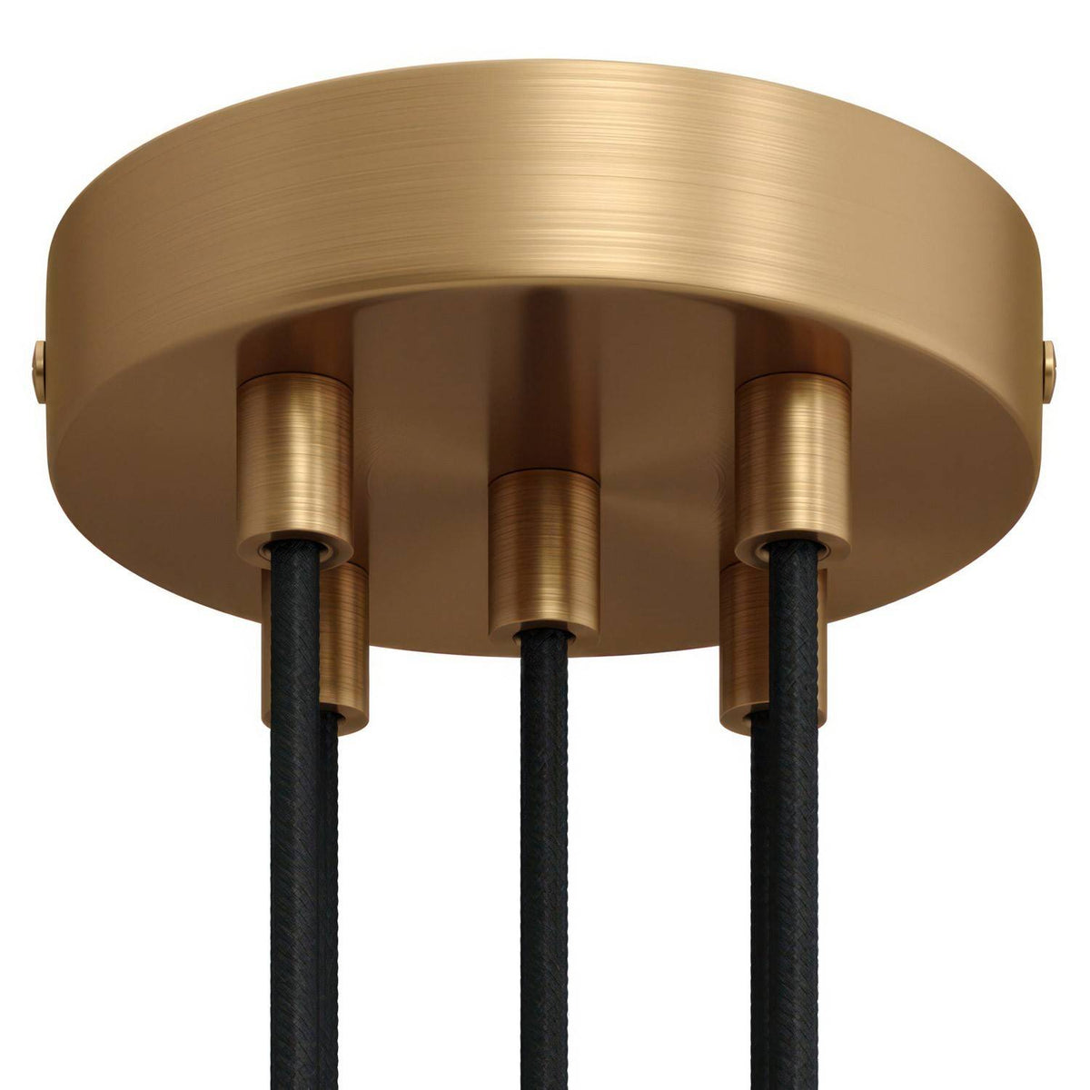 Válcový kovový stropní baldachýn průměr 120 mm, 5 otvorů