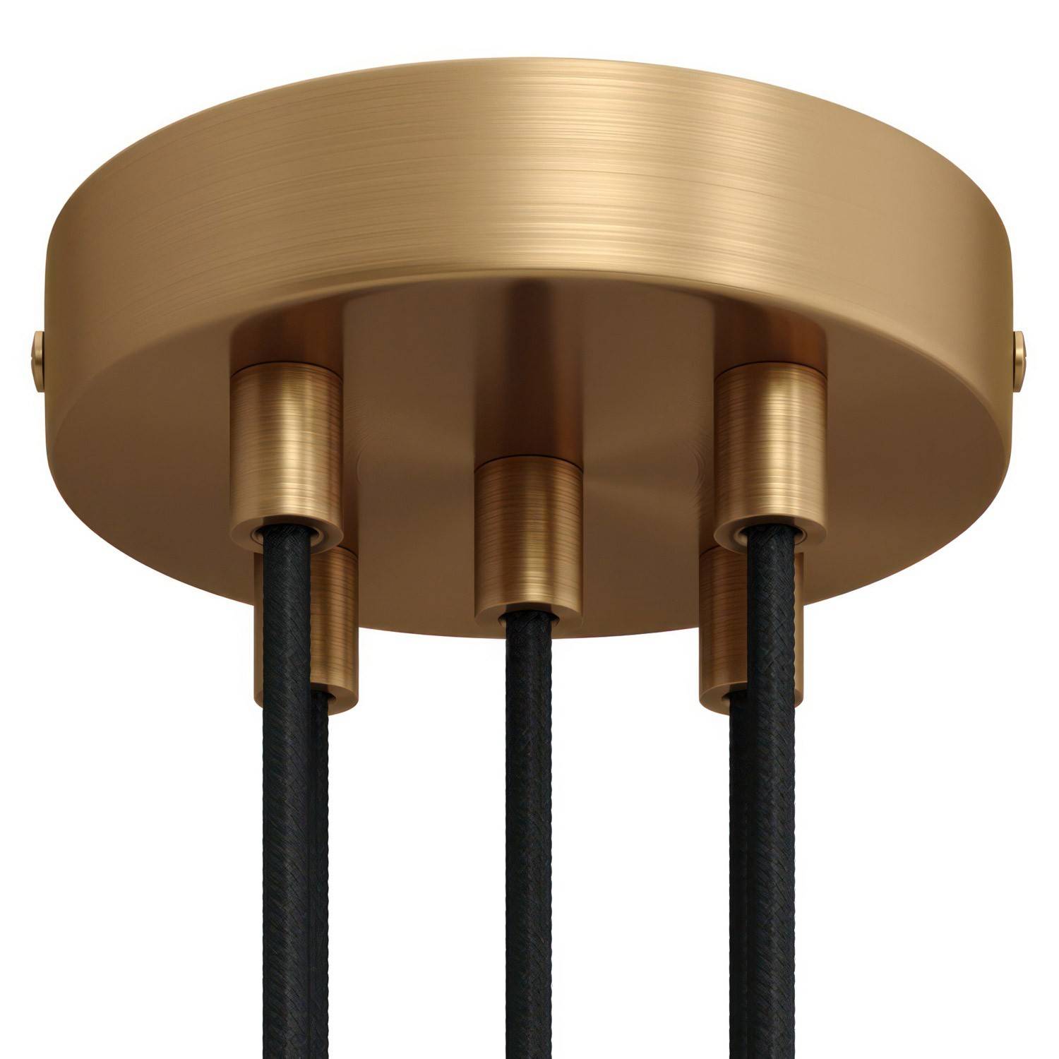 Válcový kovový stropní baldachýn průměr 120 mm, 5 otvorů