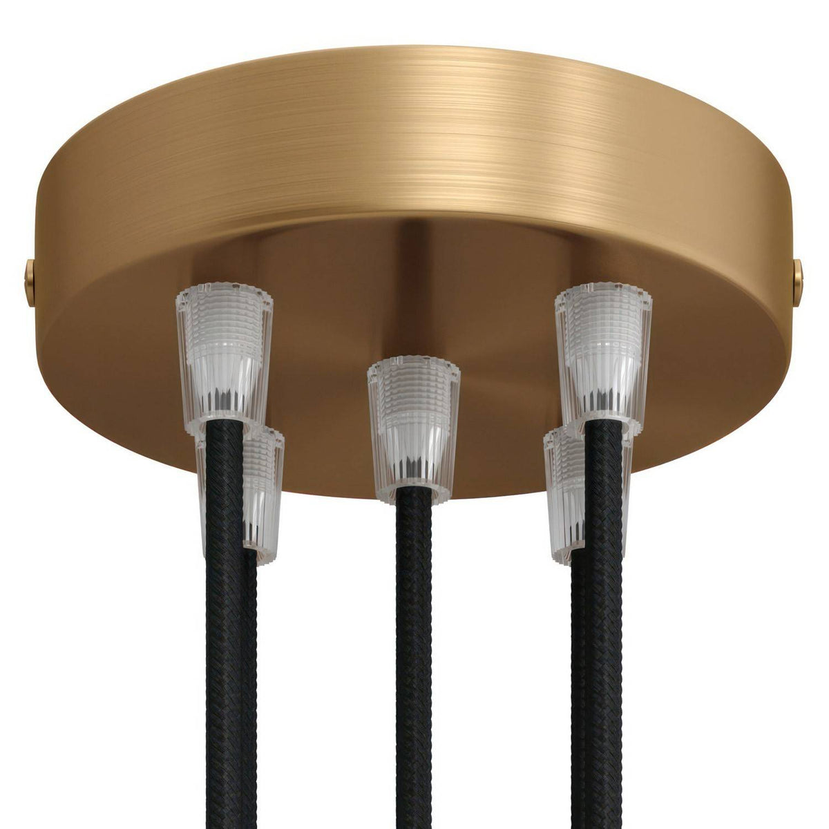 Válcový kovový stropní baldachýn průměr 120 mm, 5 otvorů