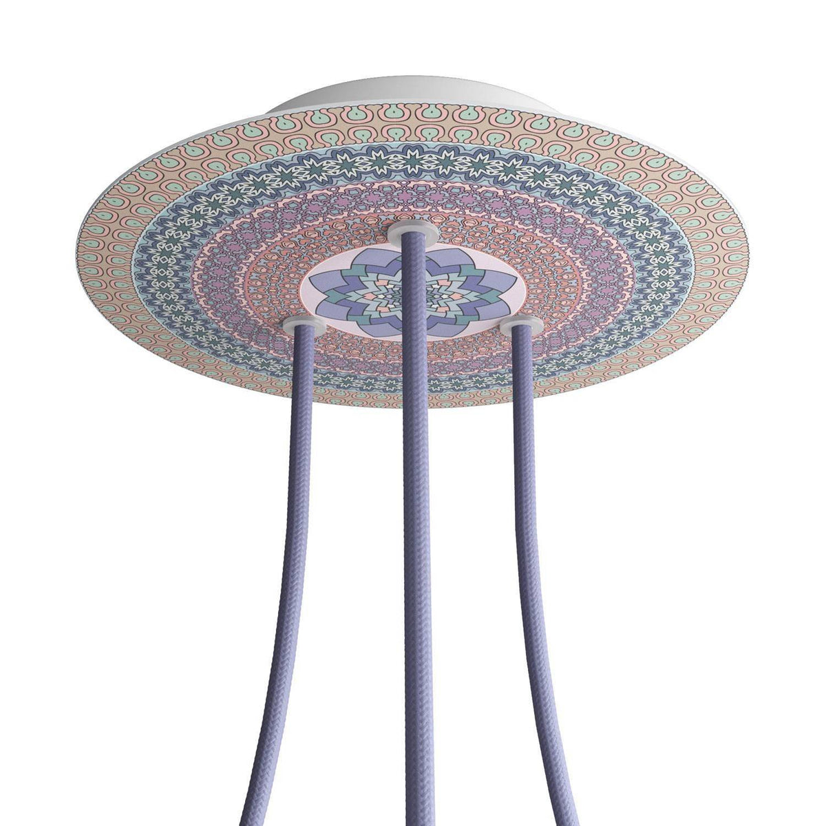 Kruhový stropní baldachýn Rose-One System - průměr 200 mm, kovový materiál