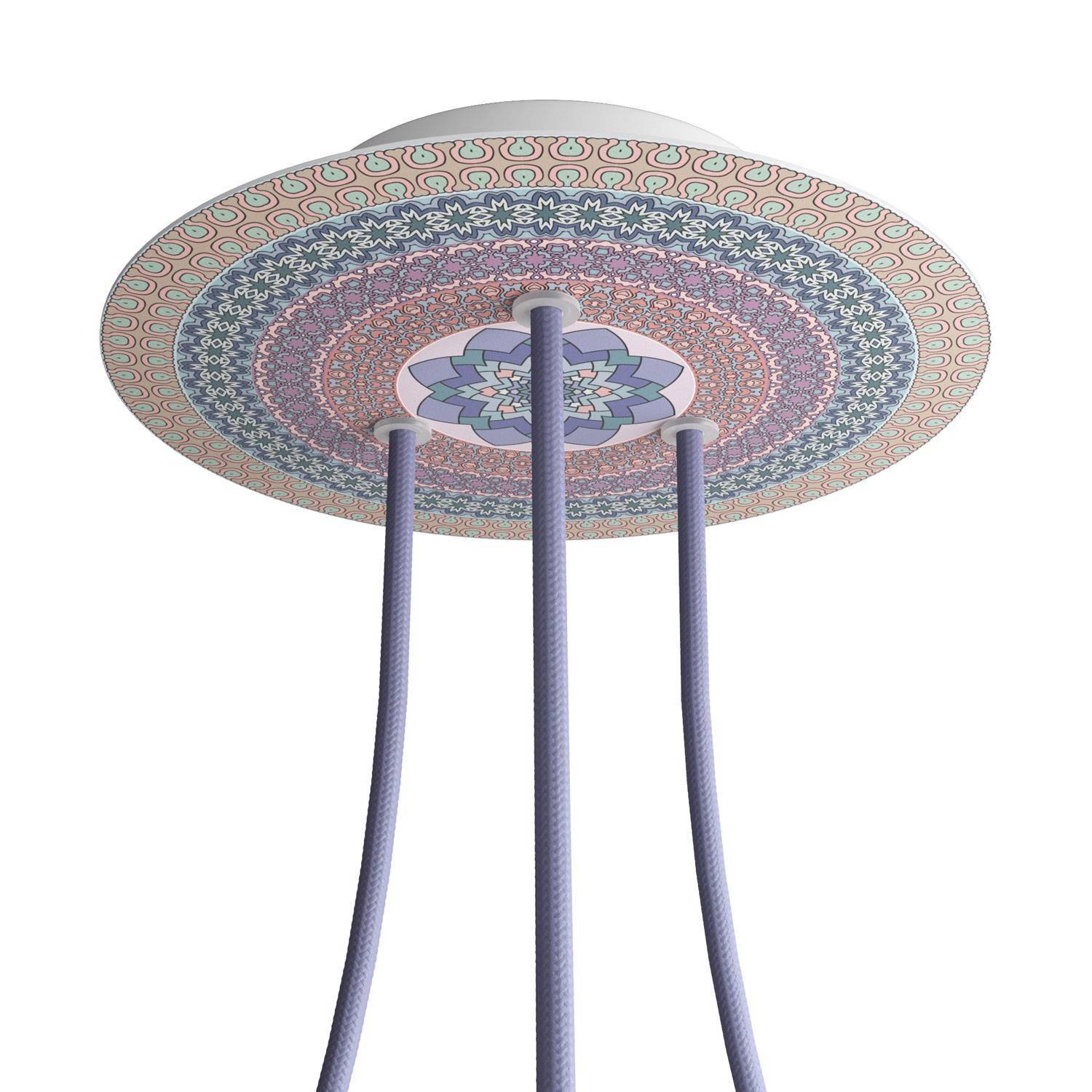 Kruhový stropní baldachýn Rose-One System - průměr 200 mm, kovový materiál