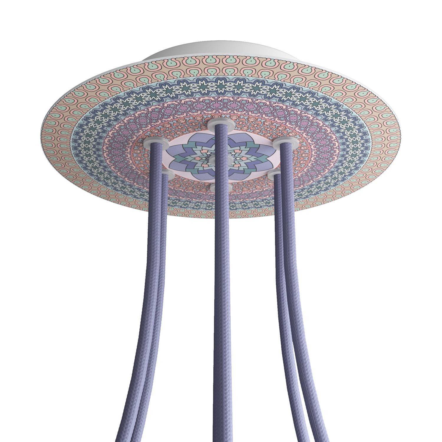 Kruhový stropní baldachýn Rose-One System - průměr 200 mm, kovový materiál