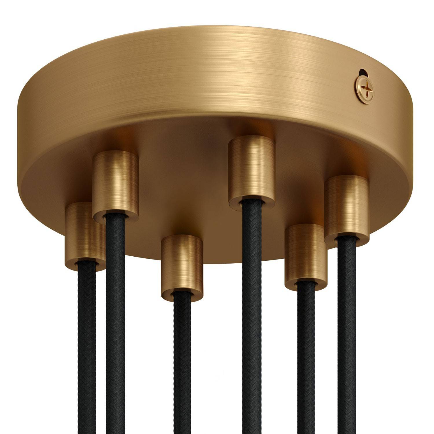 Válcový kovový stropní baldachýn 120 mm, 6 otvorů