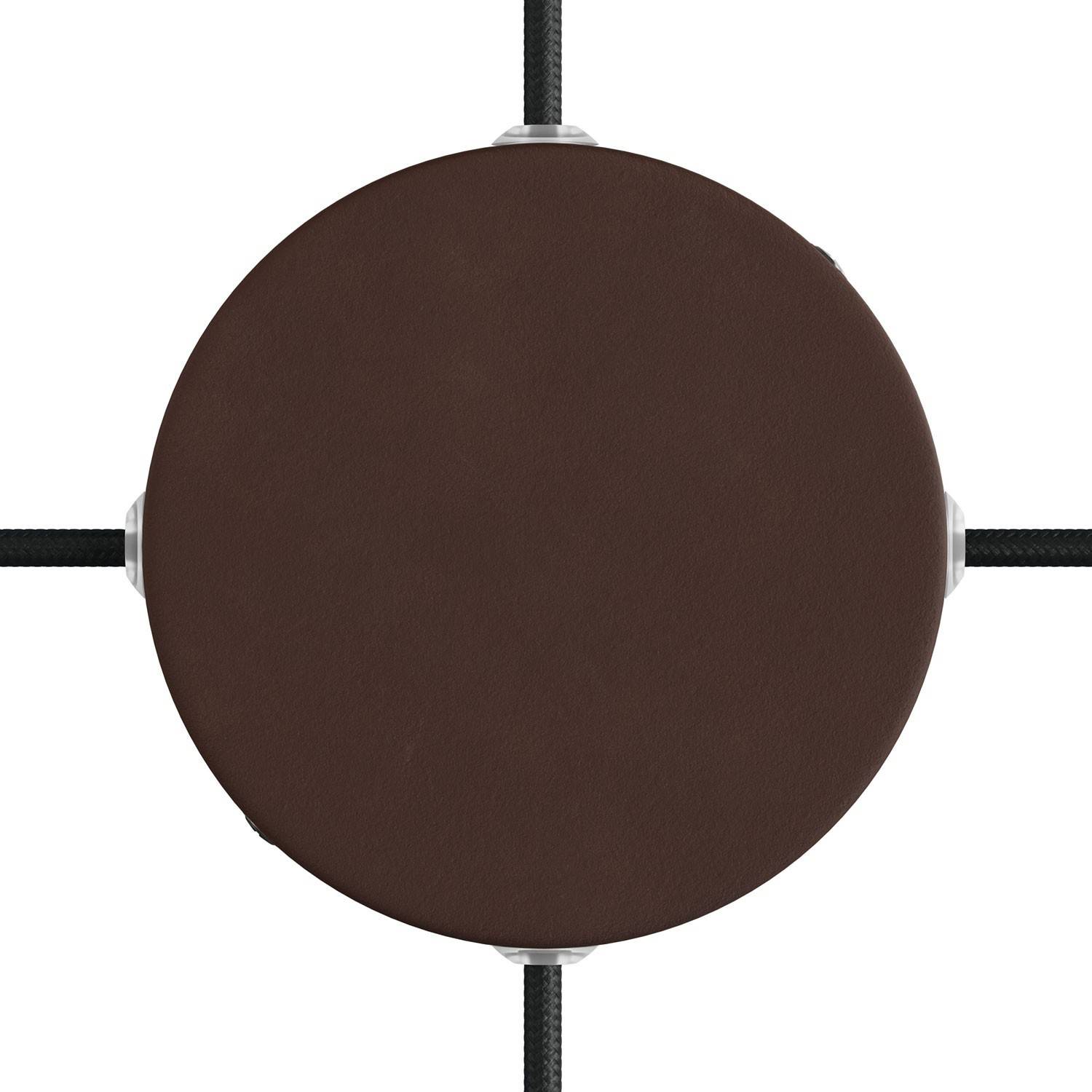 Válcový kovový stropní baldachýn průměr 120 mm se 4 otvory