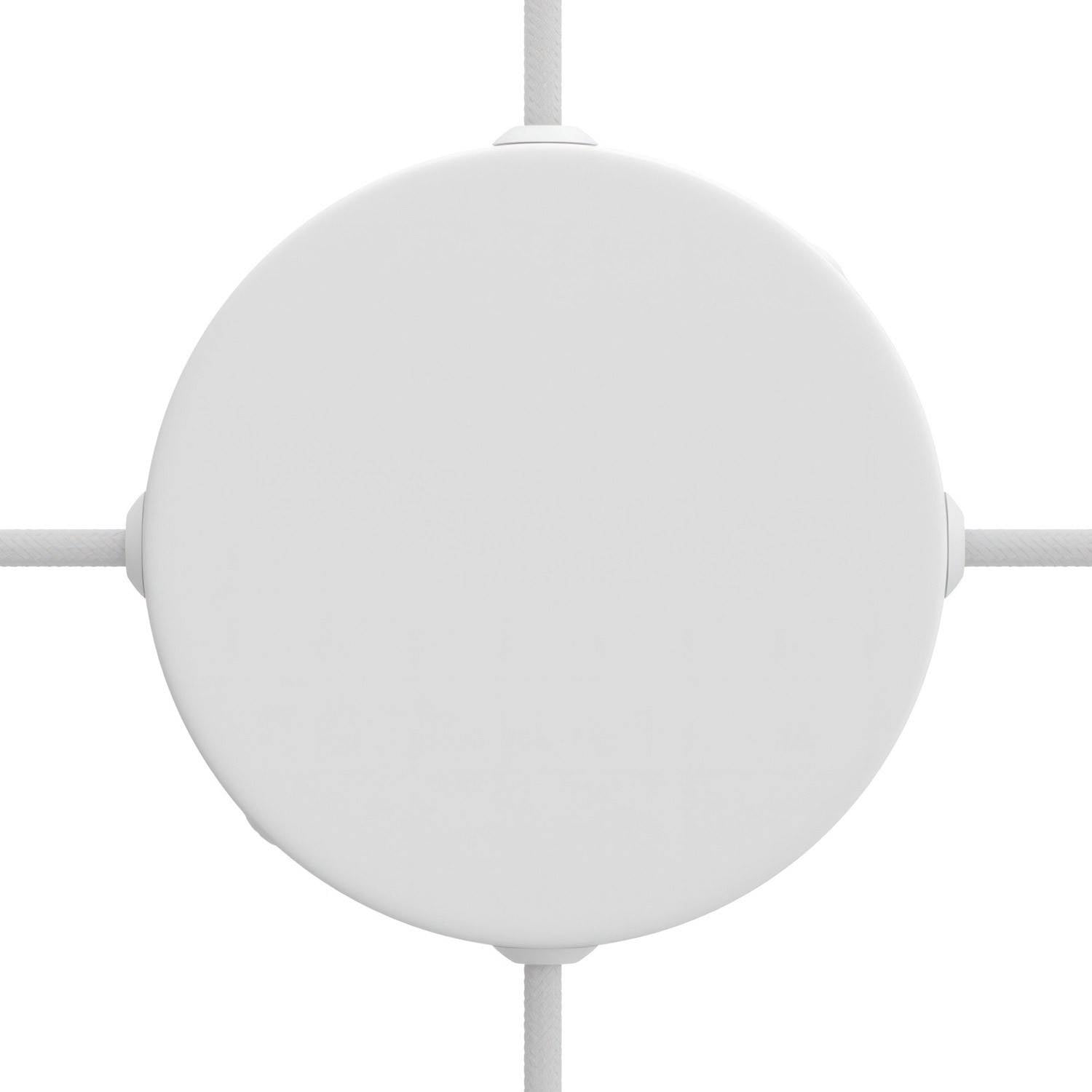 Válcový kovový stropní baldachýn průměr 120 mm se 4 otvory