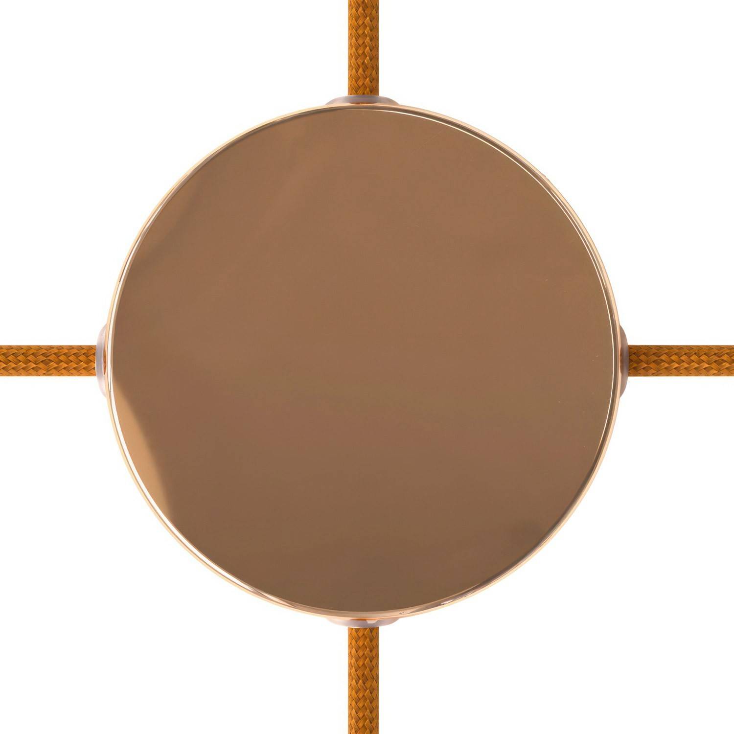 Válcový kovový stropní baldachýn průměr 120 mm se 4 otvory