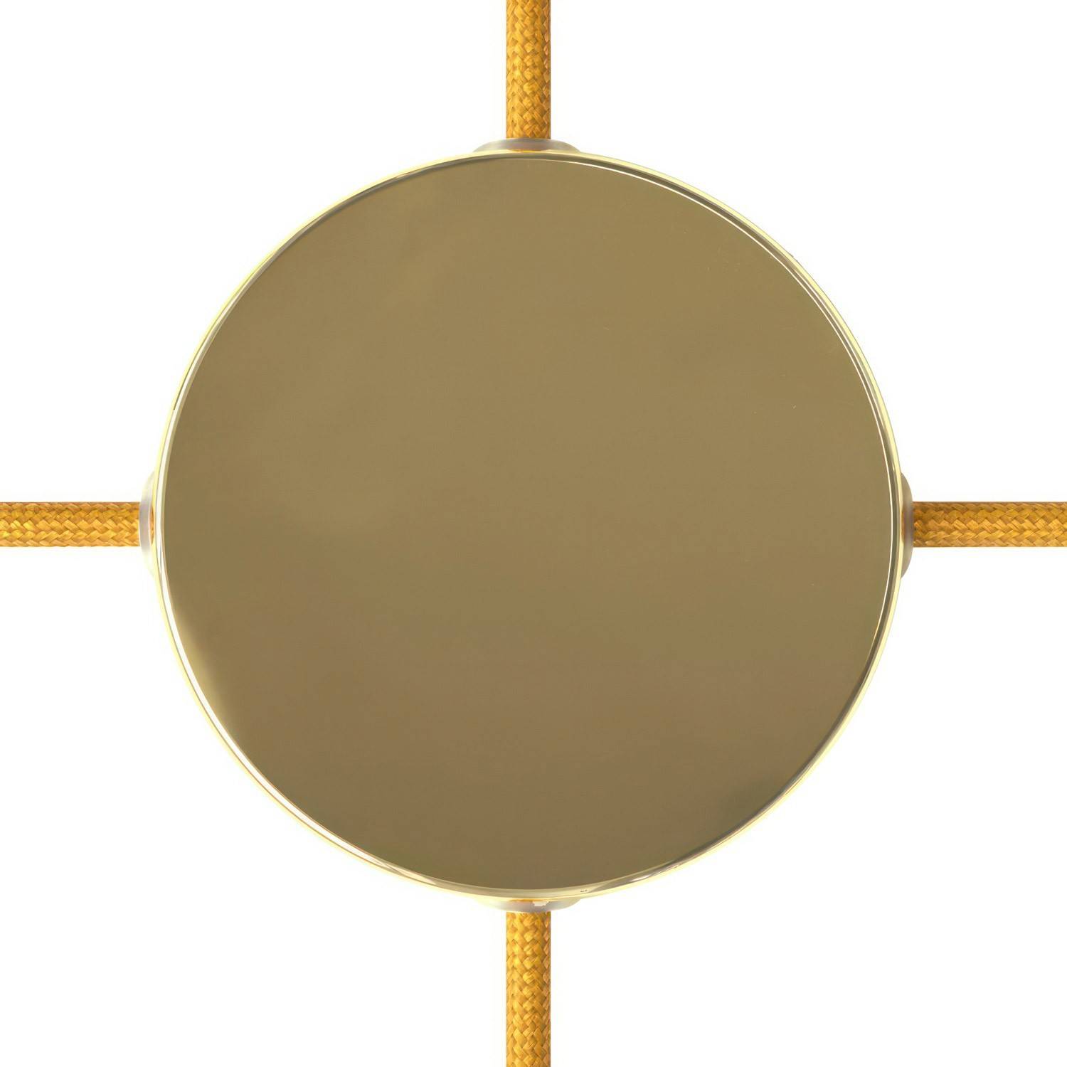 Válcový kovový stropní baldachýn průměr 120 mm se 4 otvory