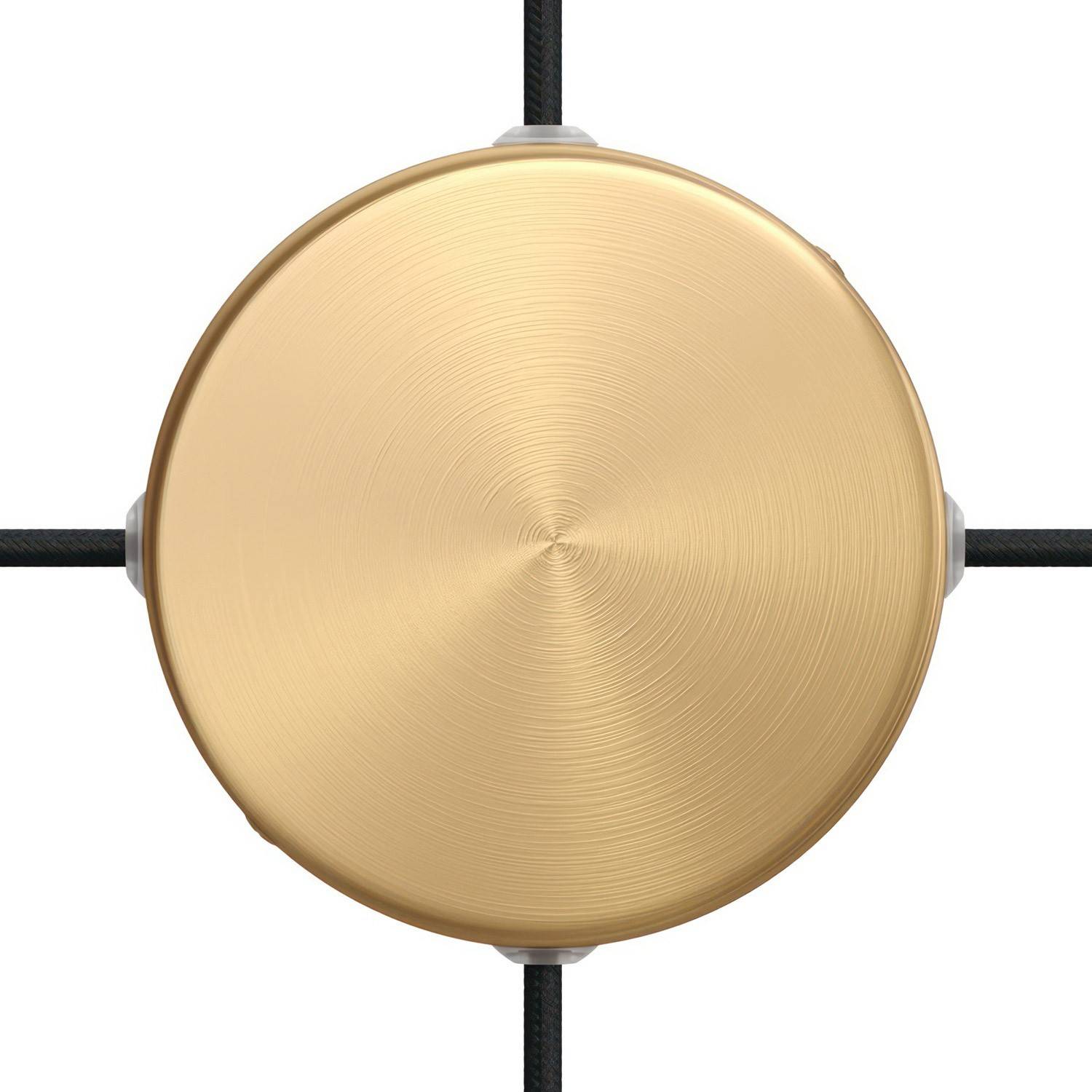 Válcový kovový stropní baldachýn průměr 120 mm se 4 otvory