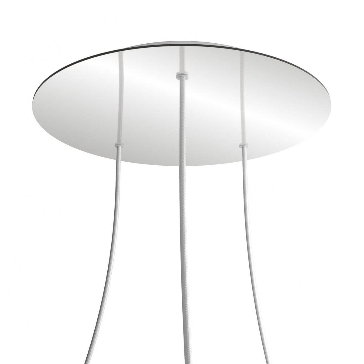 Kruhový stropní baldachýn Rose-One System - průměr 400 mm, kovový materiál