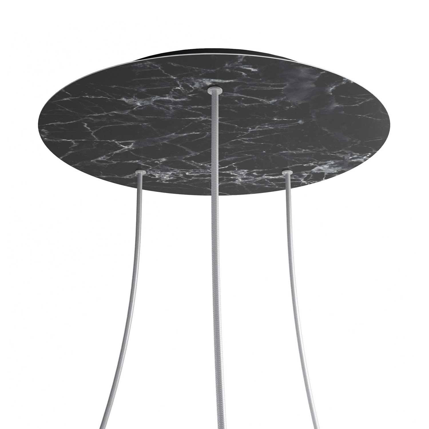 Kruhový stropní baldachýn Rose-One System - průměr 400 mm, kovový materiál