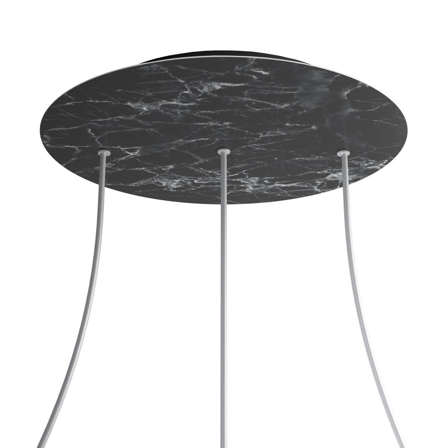 Kruhový stropní baldachýn Rose-One System - průměr 400 mm, kovový materiál