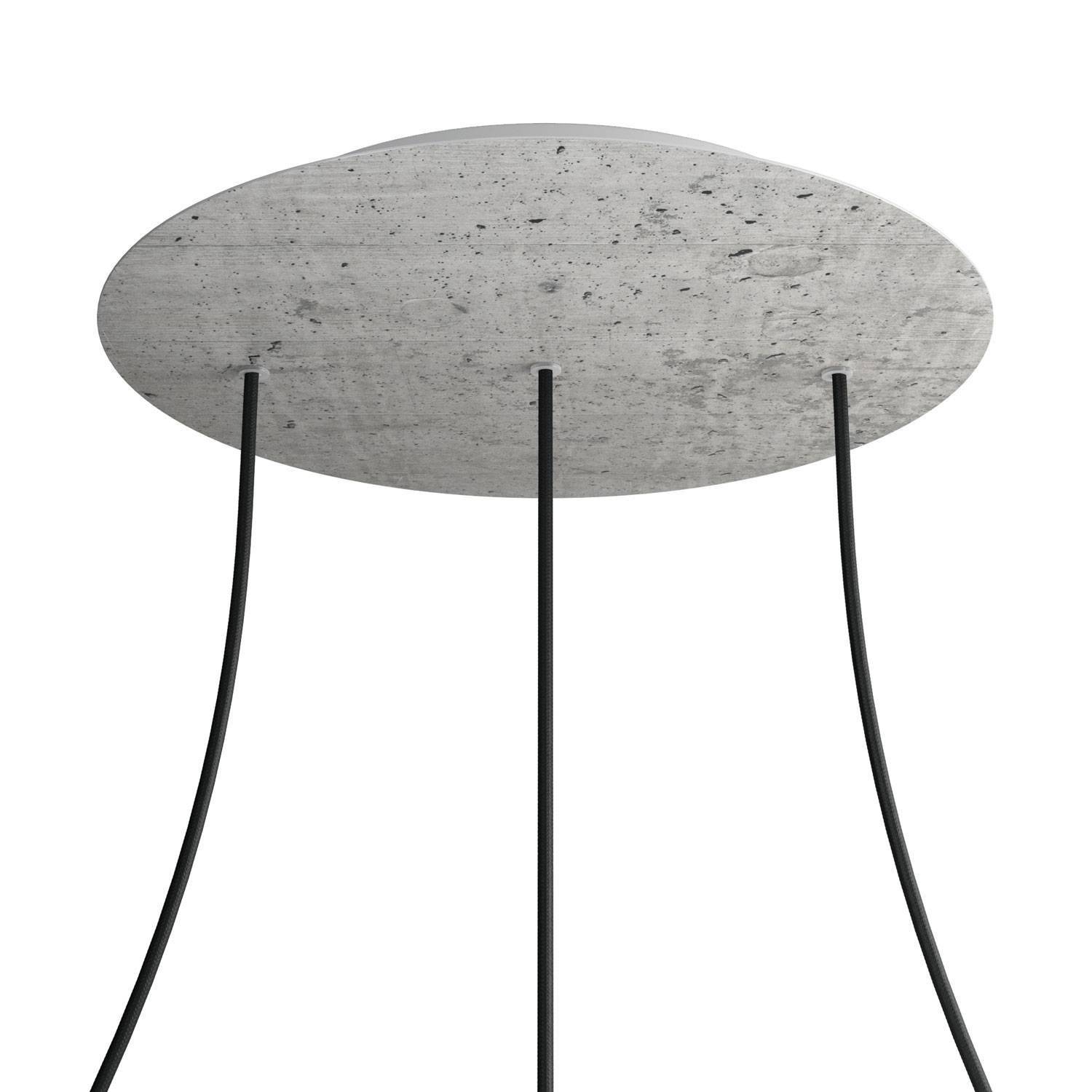 Kruhový stropní baldachýn Rose-One System - průměr 400 mm, kovový materiál