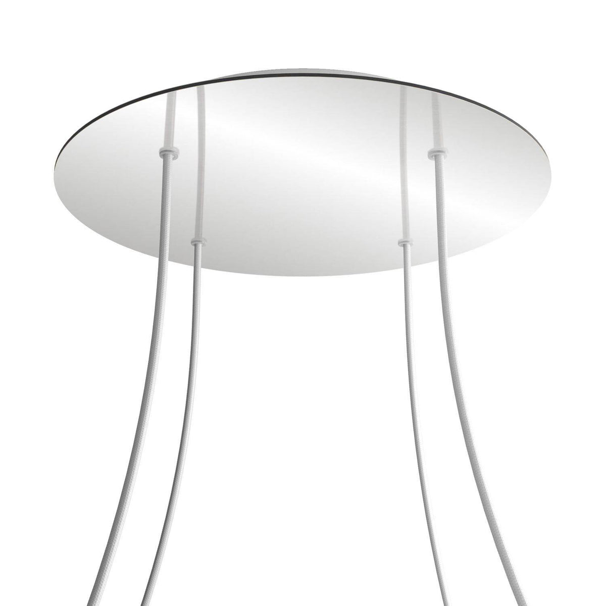 Kruhový stropní baldachýn Rose-One System - průměr 400 mm, kovový materiál