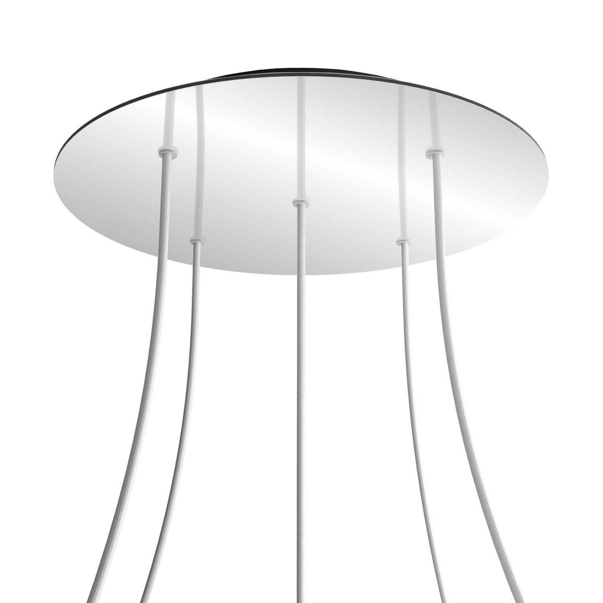 Kruhový stropní baldachýn Rose-One System - průměr 400 mm, kovový materiál