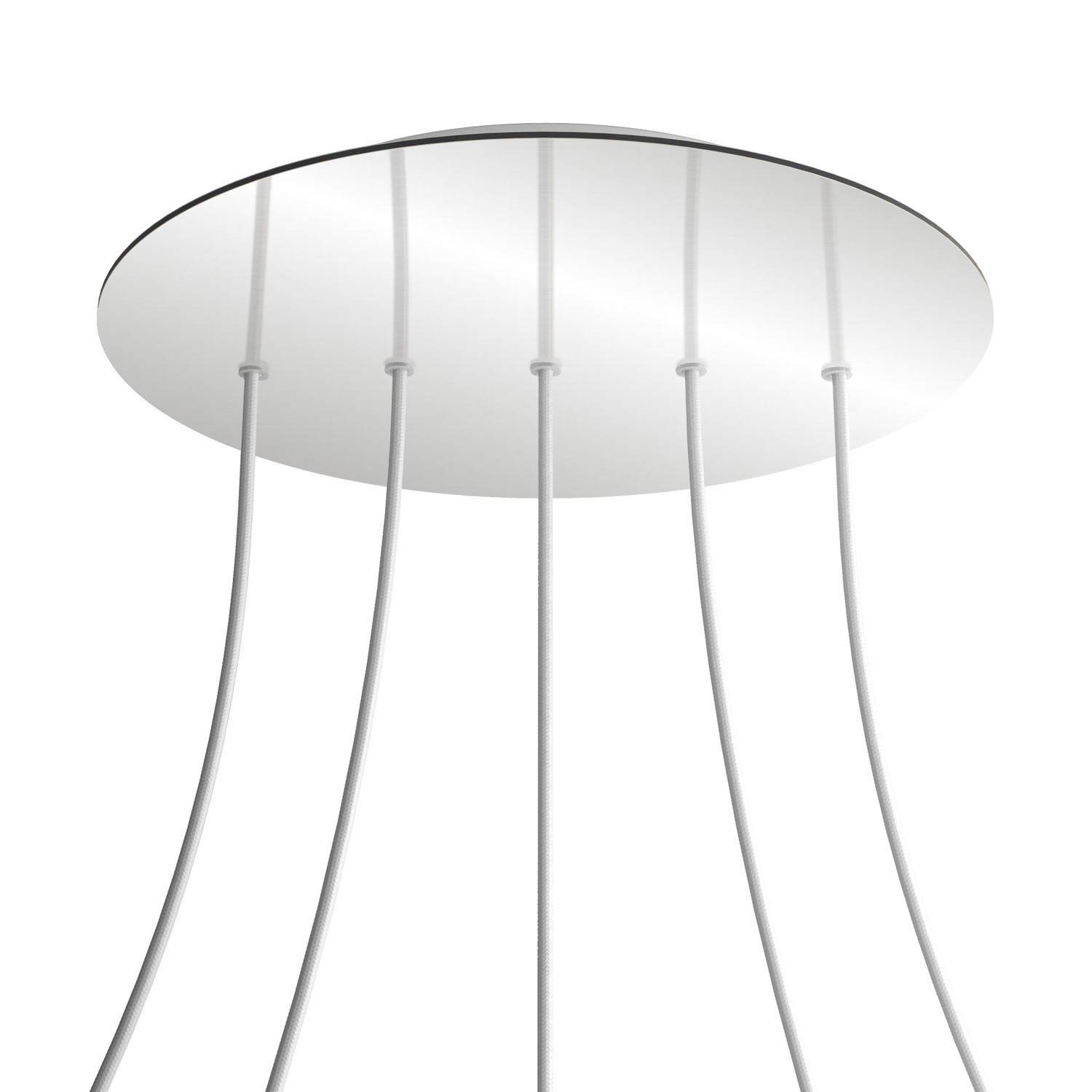 Kruhový stropní baldachýn Rose-One System - průměr 400 mm, kovový materiál