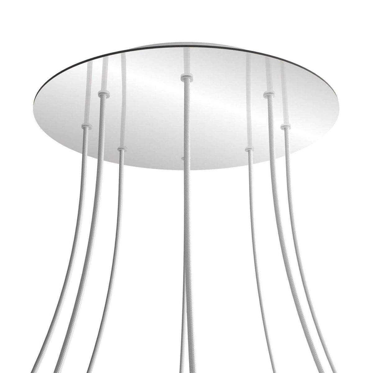 Kruhový stropní baldachýn Rose-One System - průměr 400 mm, kovový materiál