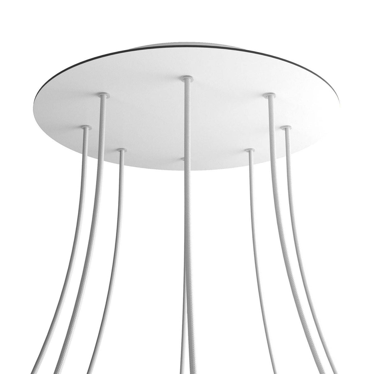Kruhový stropní baldachýn Rose-One System - průměr 400 mm, kovový materiál