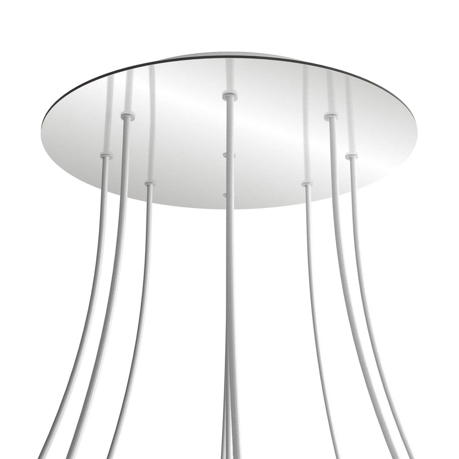 Kruhový stropní baldachýn Rose-One System - průměr 400 mm, kovový materiál