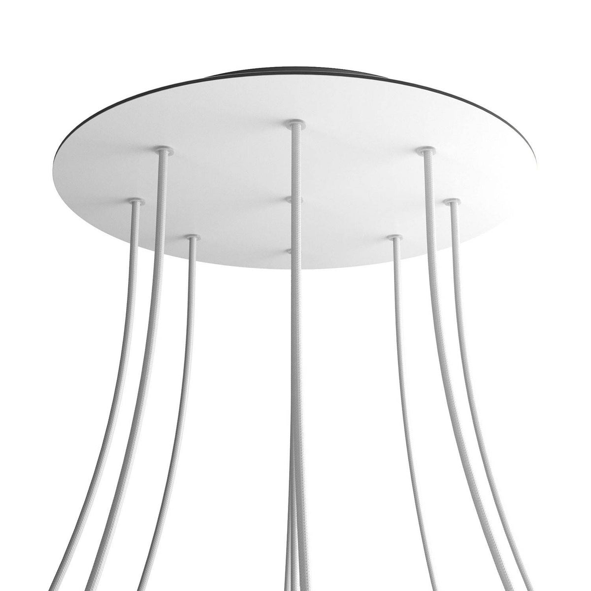 Kruhový stropní baldachýn Rose-One System - průměr 400 mm, kovový materiál