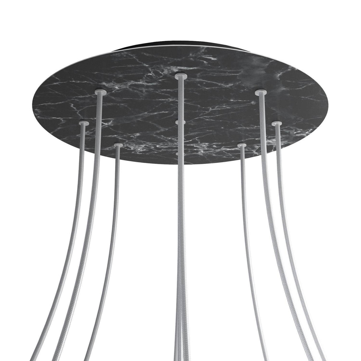 Kruhový stropní baldachýn Rose-One System - průměr 400 mm, kovový materiál