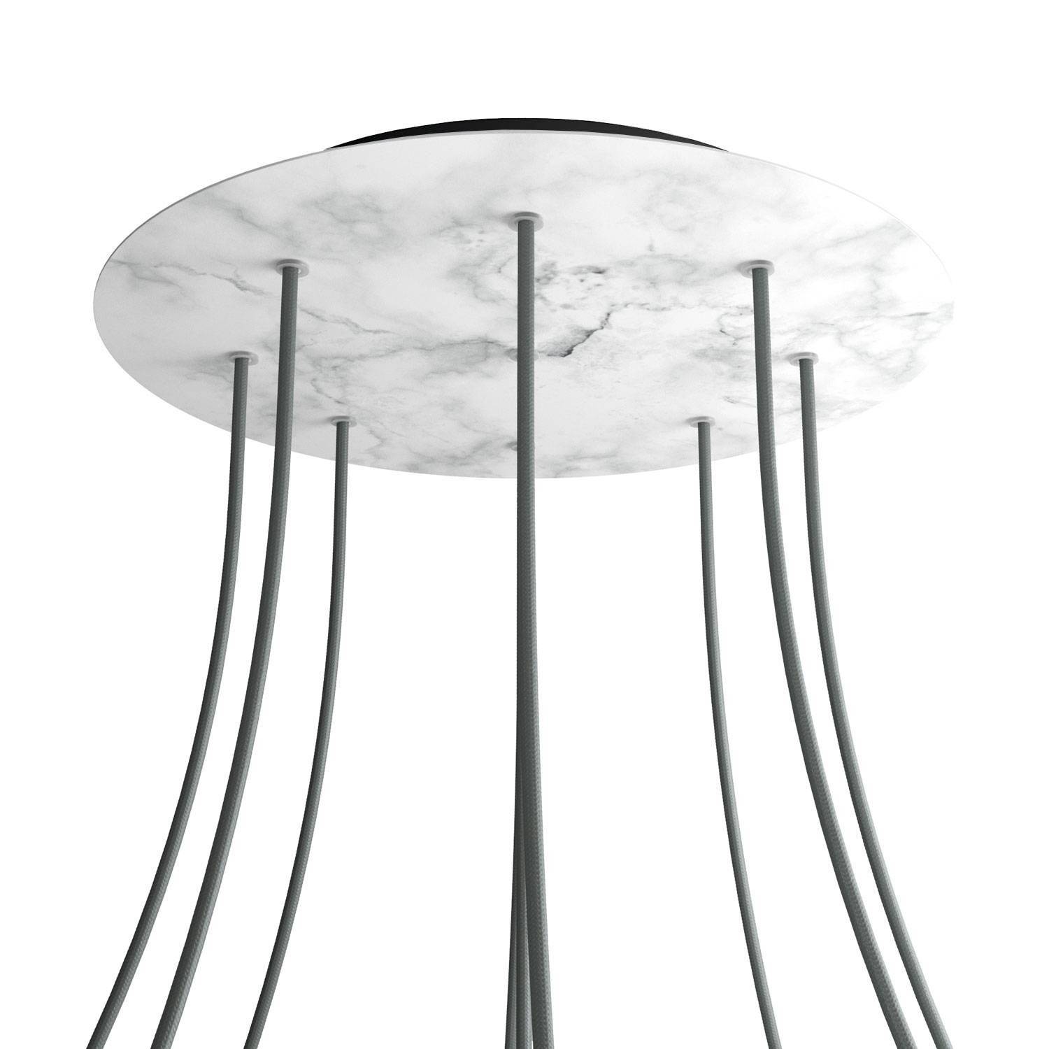 Kruhový stropní baldachýn Rose-One System - průměr 400 mm, kovový materiál