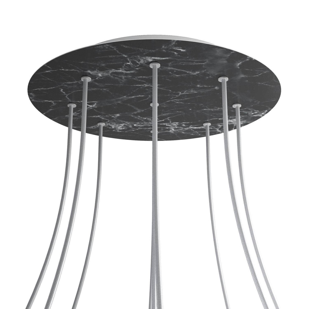 Kruhový stropní baldachýn Rose-One System - průměr 400 mm, kovový materiál