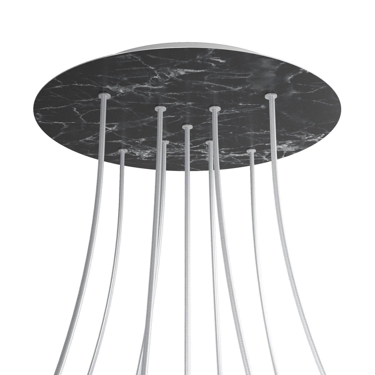 Kruhový stropní baldachýn Rose-One System - průměr 400 mm, kovový materiál