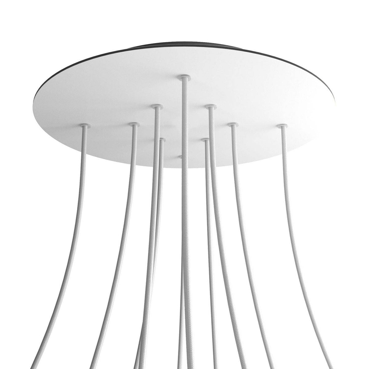 Kruhový stropní baldachýn Rose-One System - průměr 400 mm, kovový materiál