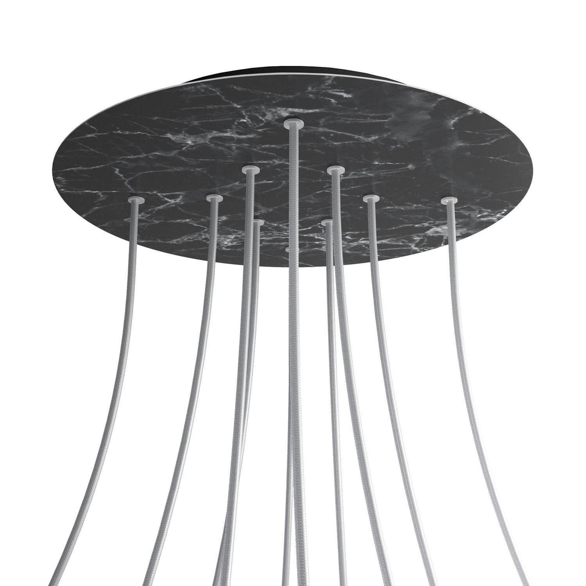 Kruhový stropní baldachýn Rose-One System - průměr 400 mm, kovový materiál