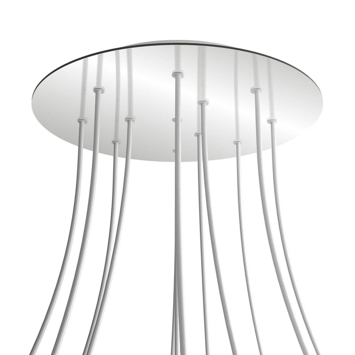Kruhový stropní baldachýn Rose-One System - průměr 400 mm, kovový materiál