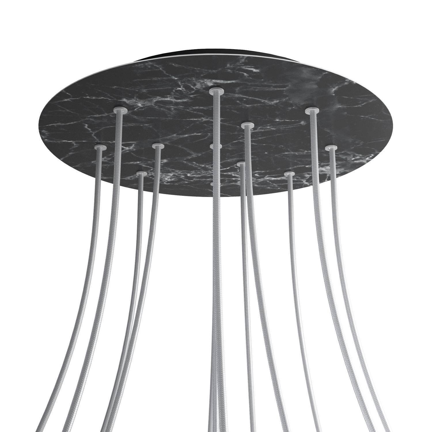 Kruhový stropní baldachýn Rose-One System - průměr 400 mm, kovový materiál