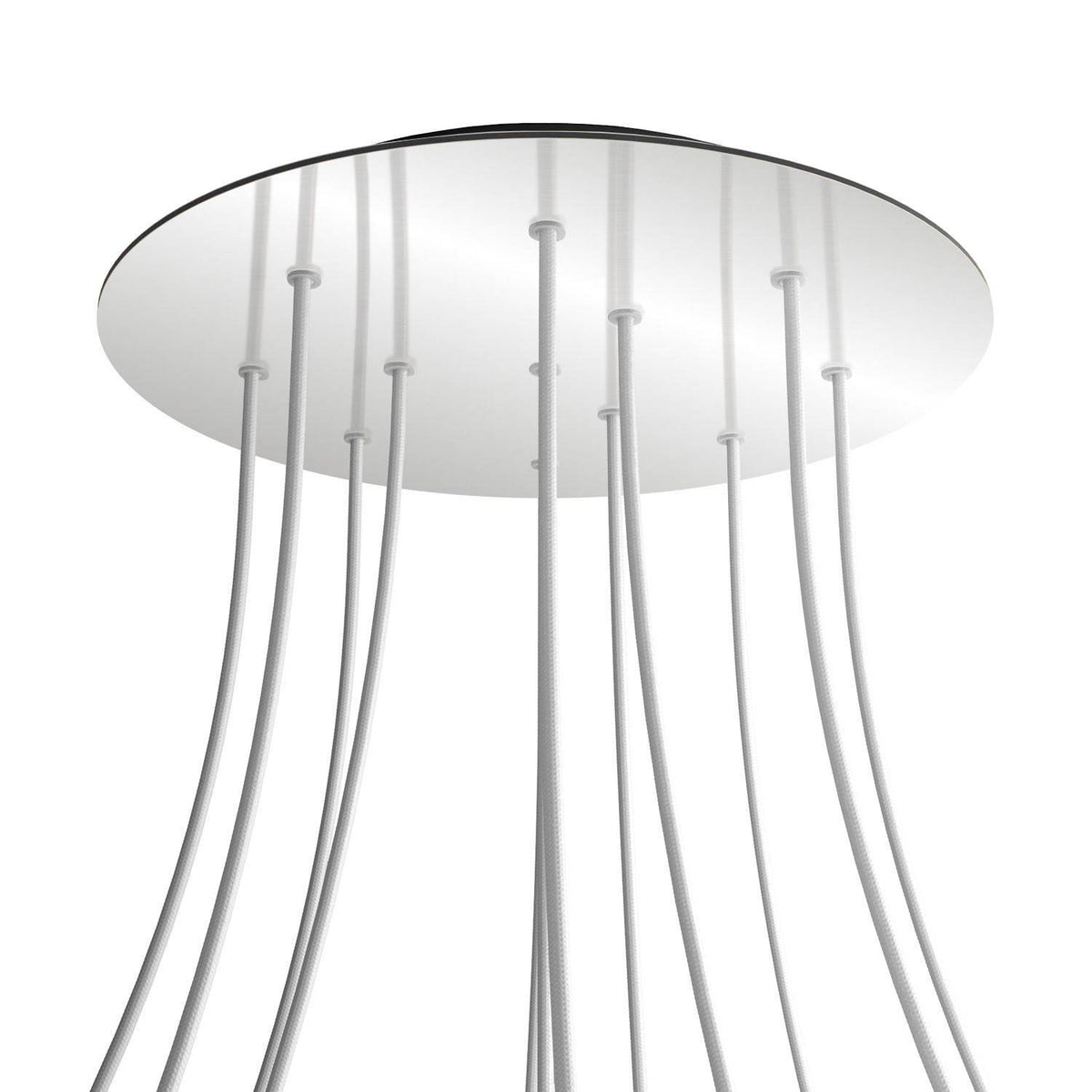 Kruhový stropní baldachýn Rose-One System - průměr 400 mm, kovový materiál