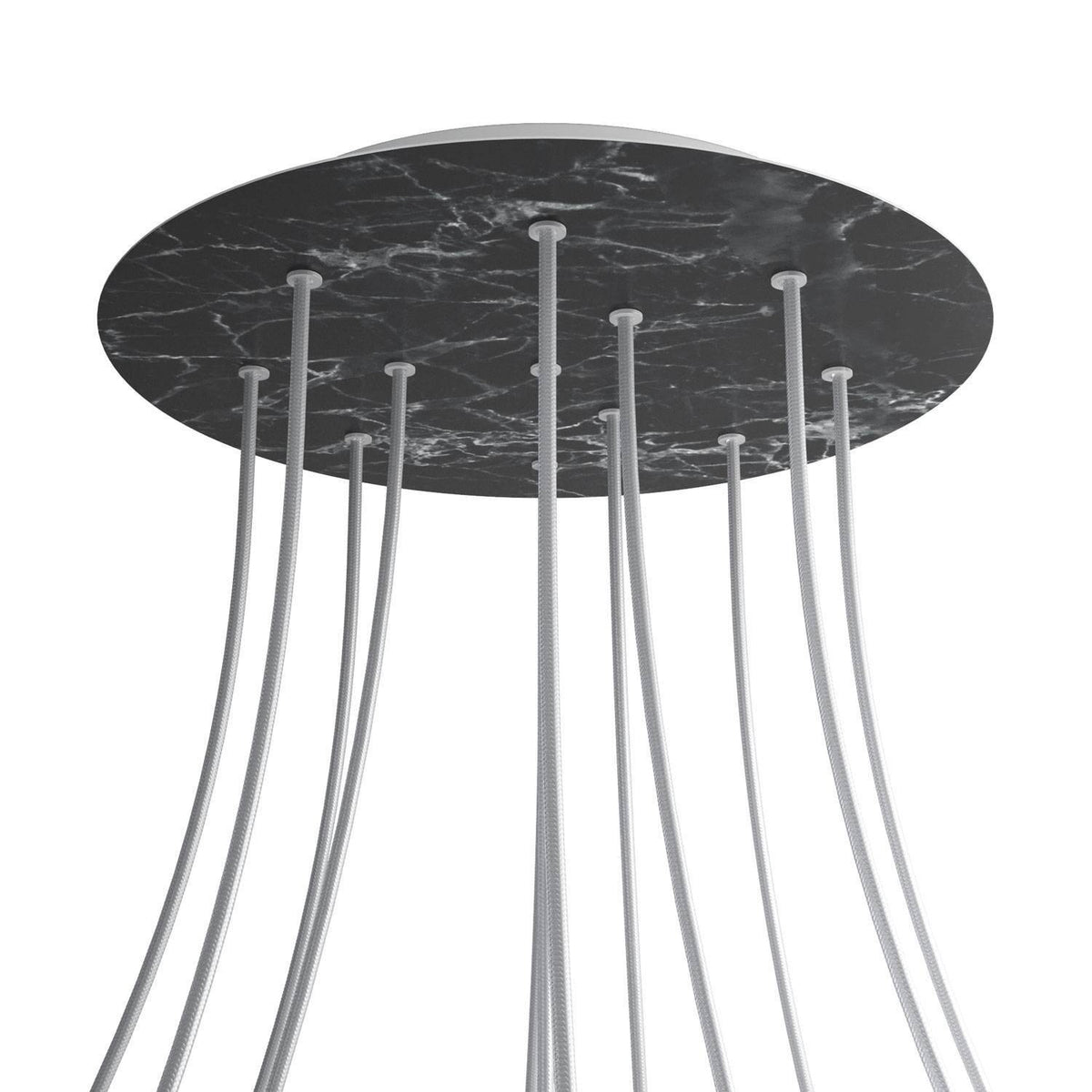 Kruhový stropní baldachýn Rose-One System - průměr 400 mm, kovový materiál