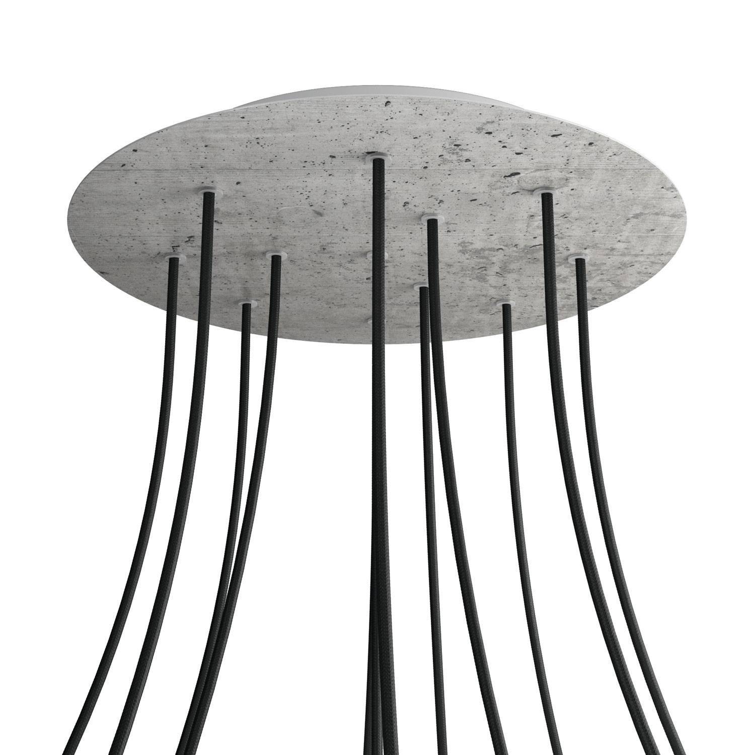 Kruhový stropní baldachýn Rose-One System - průměr 400 mm, kovový materiál