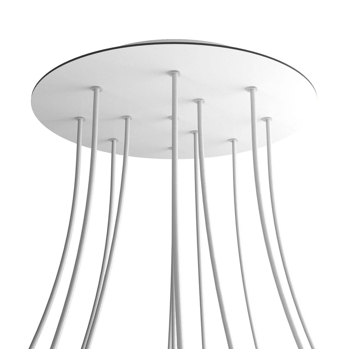 Kruhový stropní baldachýn Rose-One System - průměr 400 mm, kovový materiál
